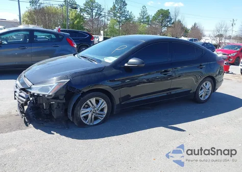 2019 Hyundai Elantra Sel z USA, uszkodzony, nr VIN 5NPD84LF4KH456607